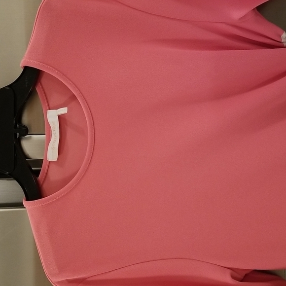 💕SEE BY CHLOE💕 Cut-Out Dress ~ Dazzling Pink Small Midi Length Crepe - Picture 14 of 16